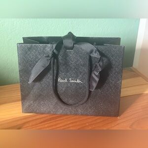 Paul Smith Black Paper Shopping or Gift Bag 10x7.5x4.3”